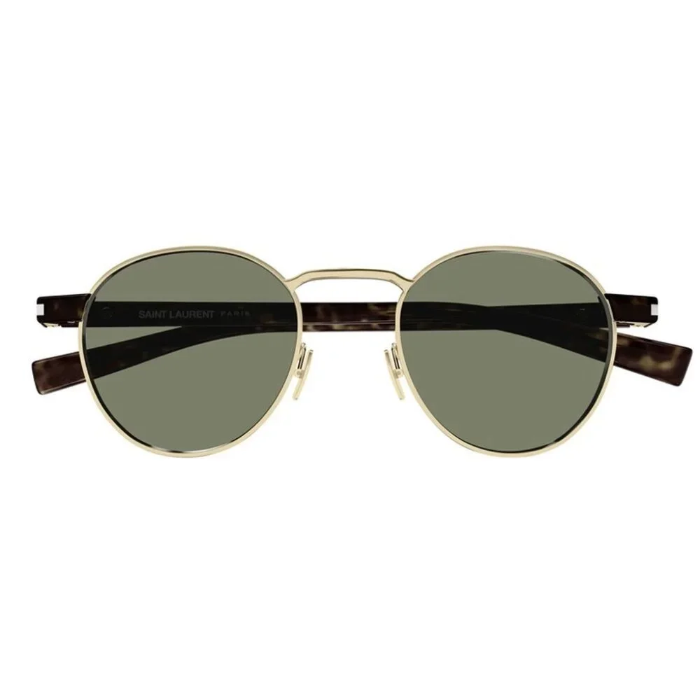 NEW SL707 002 SAINT LAURENT SUNGLASSES UNISEX ROUND GOLD EYEWEAR SL 707 002 - Picture 3 of 5